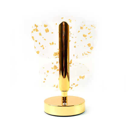 Luxury golden crystal LED table lamp by Wukusy, featuring elegant design and warm lighting for sophisticated home decor.