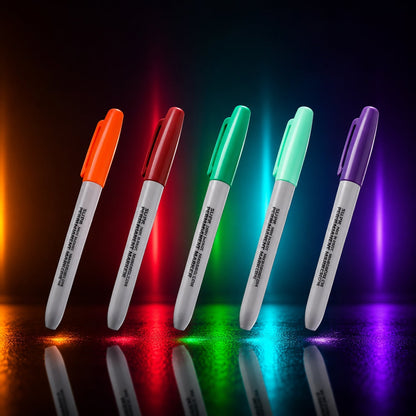 Wukusy mix color permanent marker pen with waterproof quick-dry ink, designed for office and school use, shown in the image.