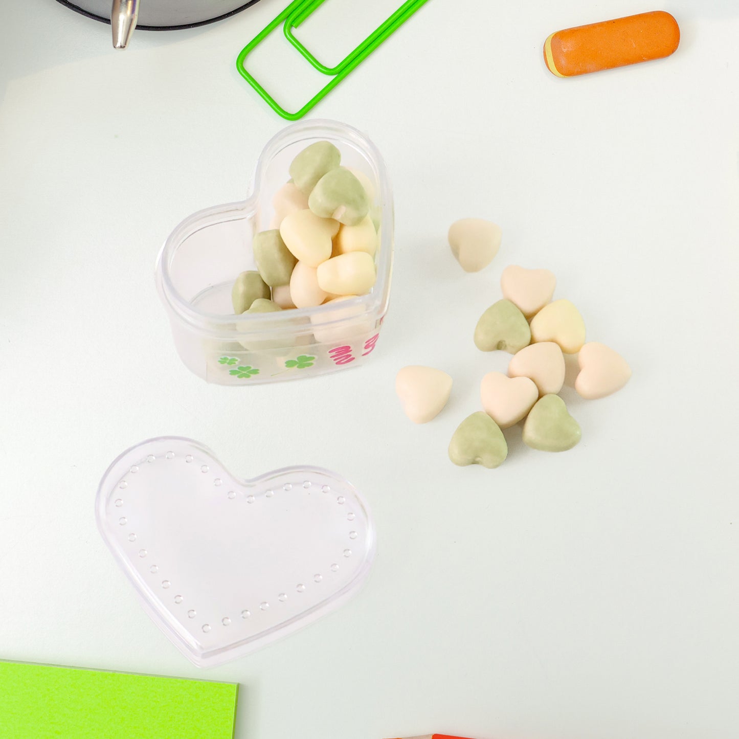 Wukusy fun candy design pencil set with colorful accessories, perfect for office or school stationery.