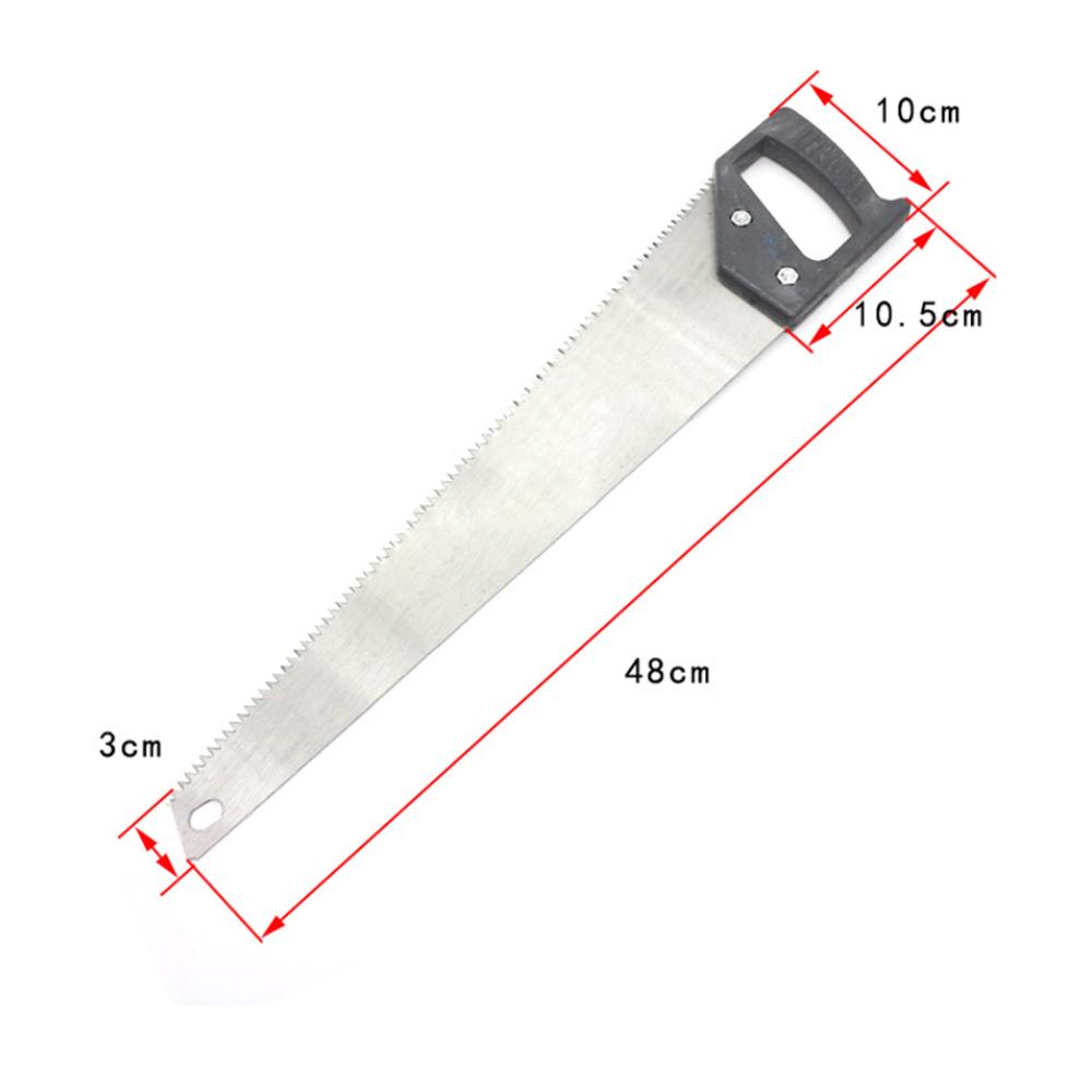 Wukusy 1555 powerful hand saw with 450mm hardened steel blades for cutting wood and other materials, part of power and hand tools.