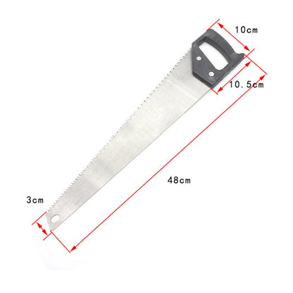 Wukusy 1555 powerful hand saw with 450mm hardened steel blades for cutting wood and other materials, part of power and hand tools.