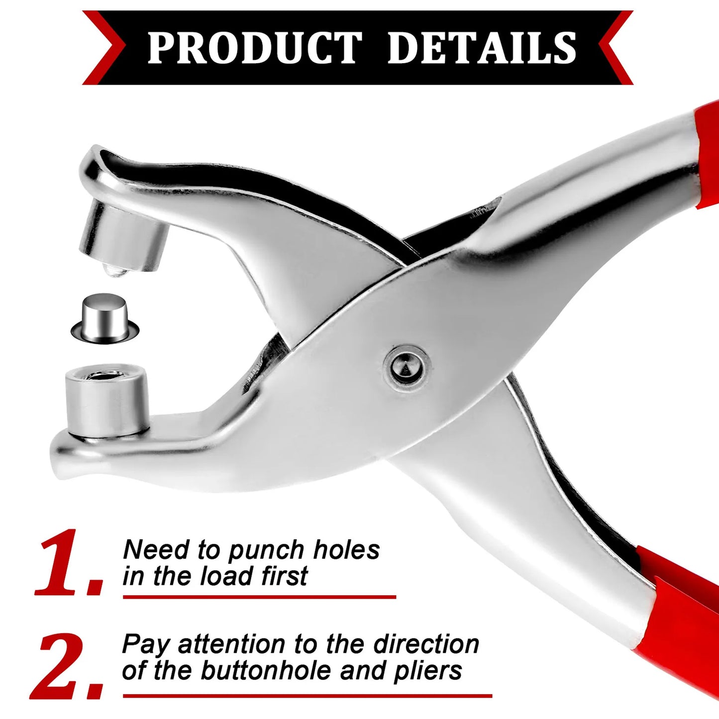 Wukusy 1593 grommet setting tool with 25 gold eyelets and steel hole punch kit for leather, fabric, and crafts.