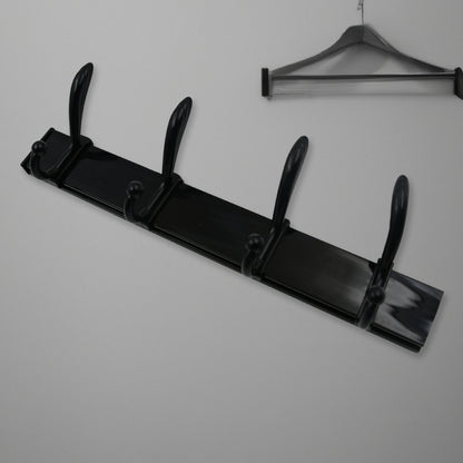 Wukusy 6-hook wall door hanger rack with eco-friendly adhesive, ideal for hanging clothes, jackets, hats, and accessories.