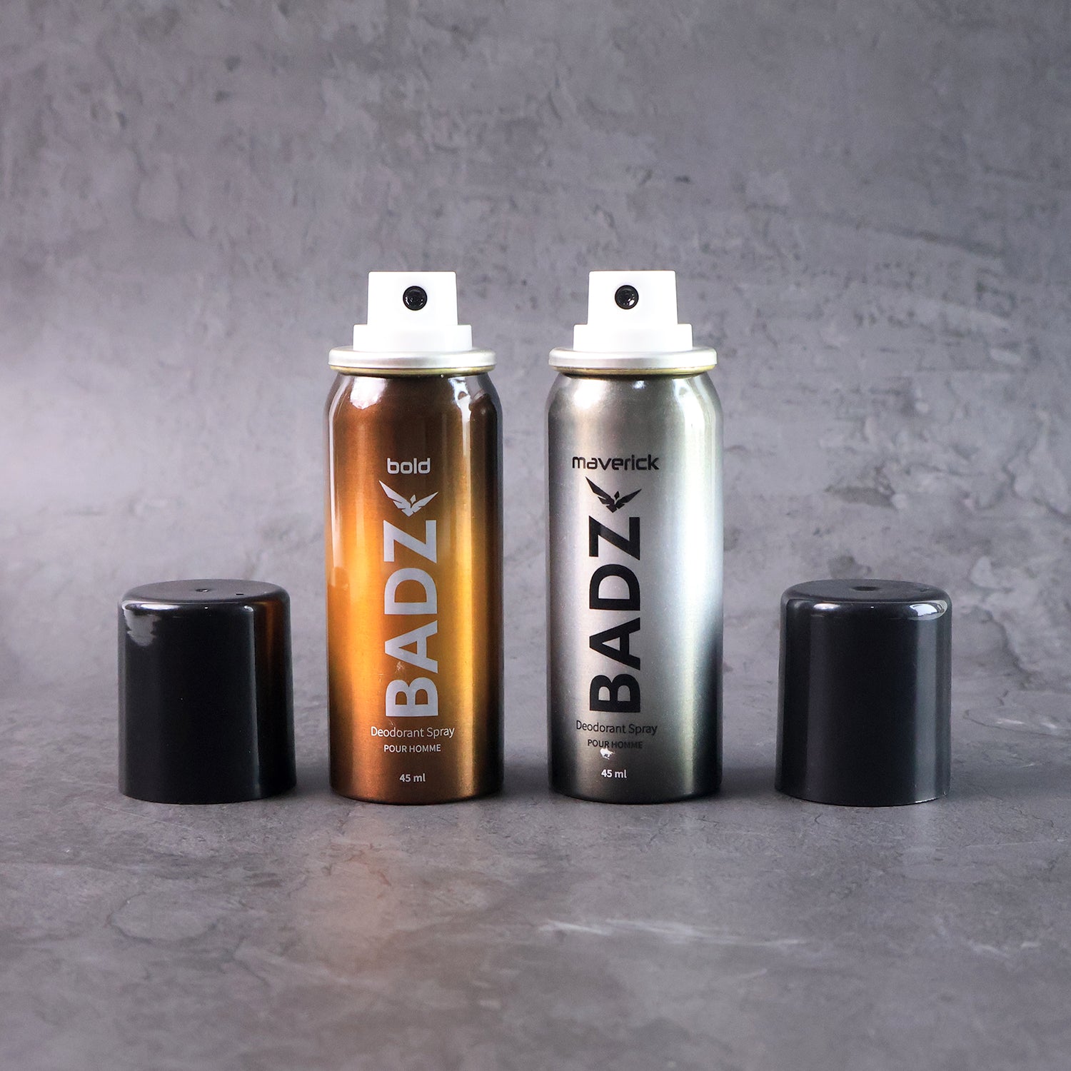 Wukusy Badz premium men’s deodorant body spray in mixed fragrances, 45ml, with sleek spray bottle for long-lasting freshness
