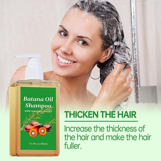 Drpshippr oil shampoo with rosemary extract bottles, featuring natural ingredients for hair care in a beauty and personal care setting.