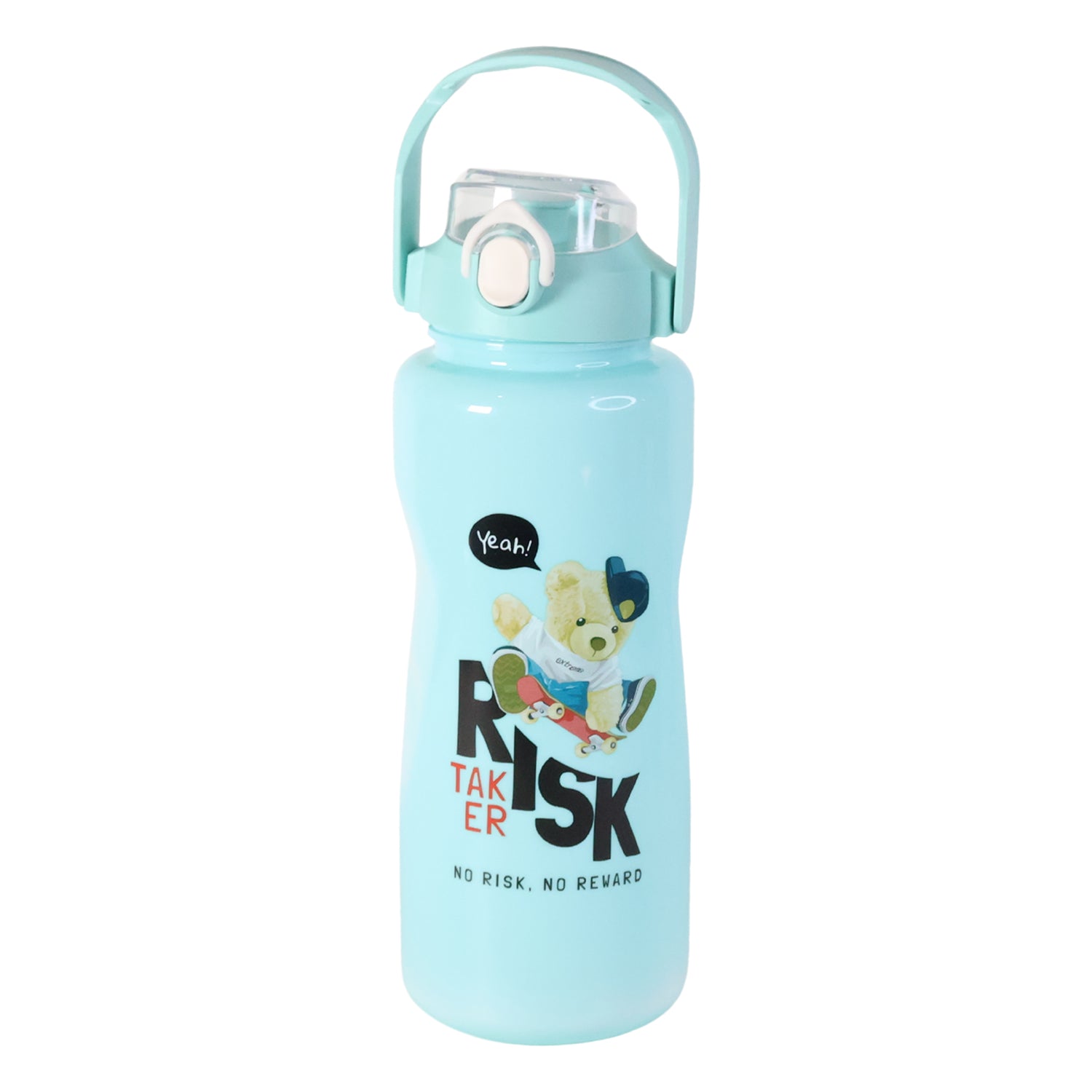 Wukusy Risk Taker printed water bottle set with 2000ml, 900ml, and 300ml bottles, ideal for home improvement and hydration.