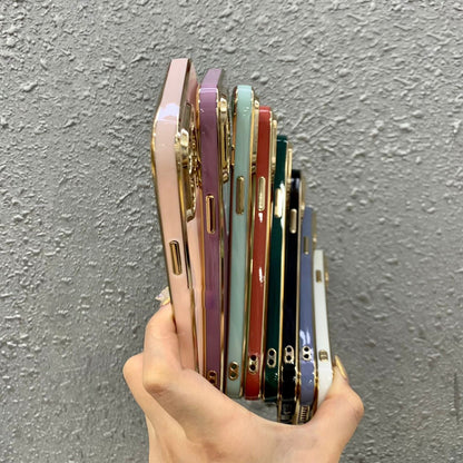 Wukusy 6d chrome hard protection case for Realme smartphone, featuring a shiny chrome finish and durable mobile accessories design.