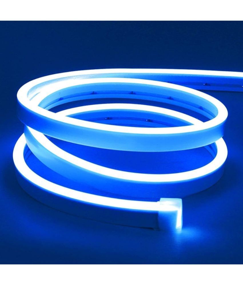 Blue Charkee 12V LED neon flexible light strip for cars, cuttable night lights, 50 watt car fancy lighting by 7878.