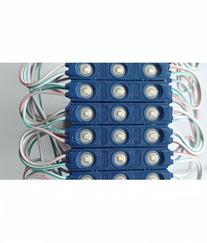 Blue Charkee LED Patch Light interior and side marker light for cars, trucks, vans, and motorbikes, providing bright night illumination.