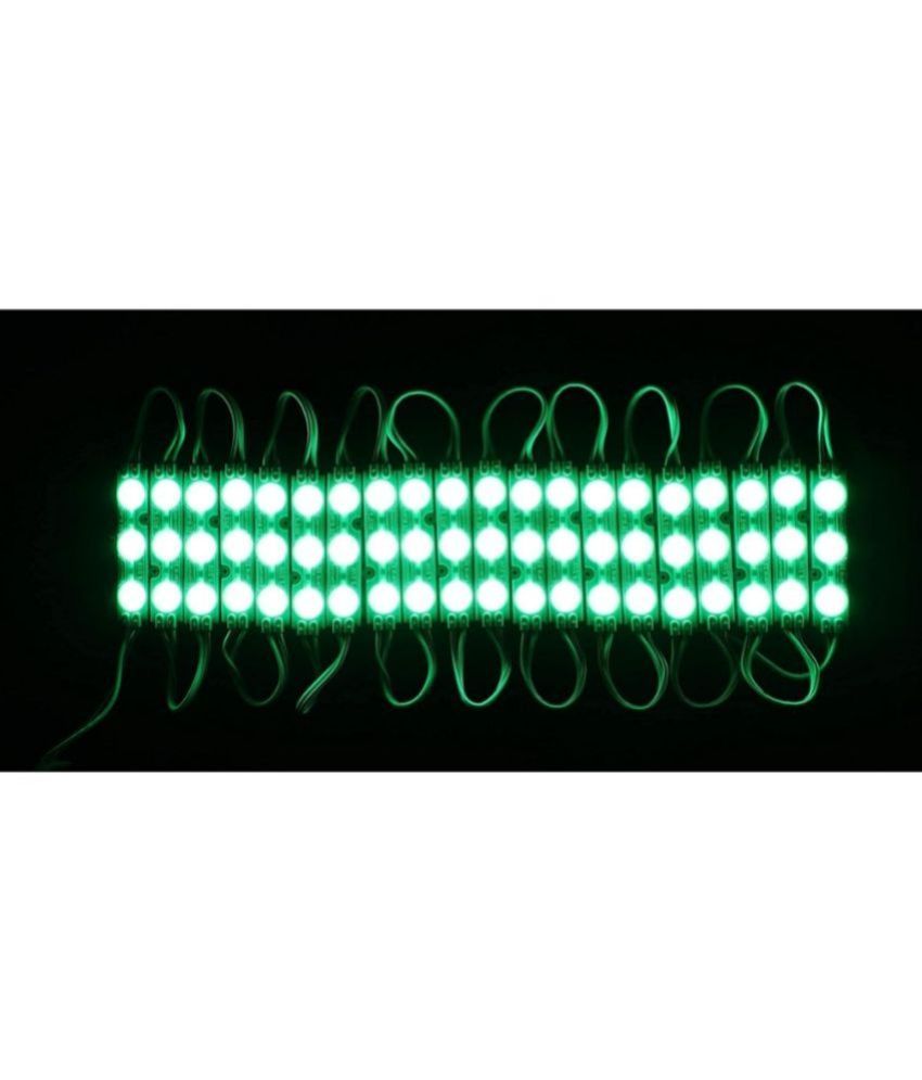 Green Charkee 3LED waterproof night light strip with 12V 5730 SMD LEDs, pack of 20, ideal for indoor and outdoor lighting.