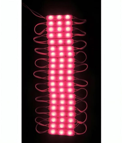 Pink Charkee 3LED waterproof night light strip with 12V 5730 LED SMD, pack of 20 for versatile lighting.