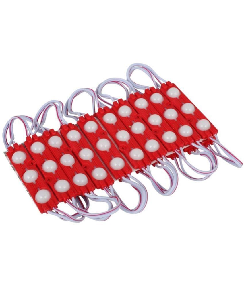 Red Charkee 3LED waterproof night light strip in 12V, 20-pack, ideal for outdoor or indoor lighting applications.