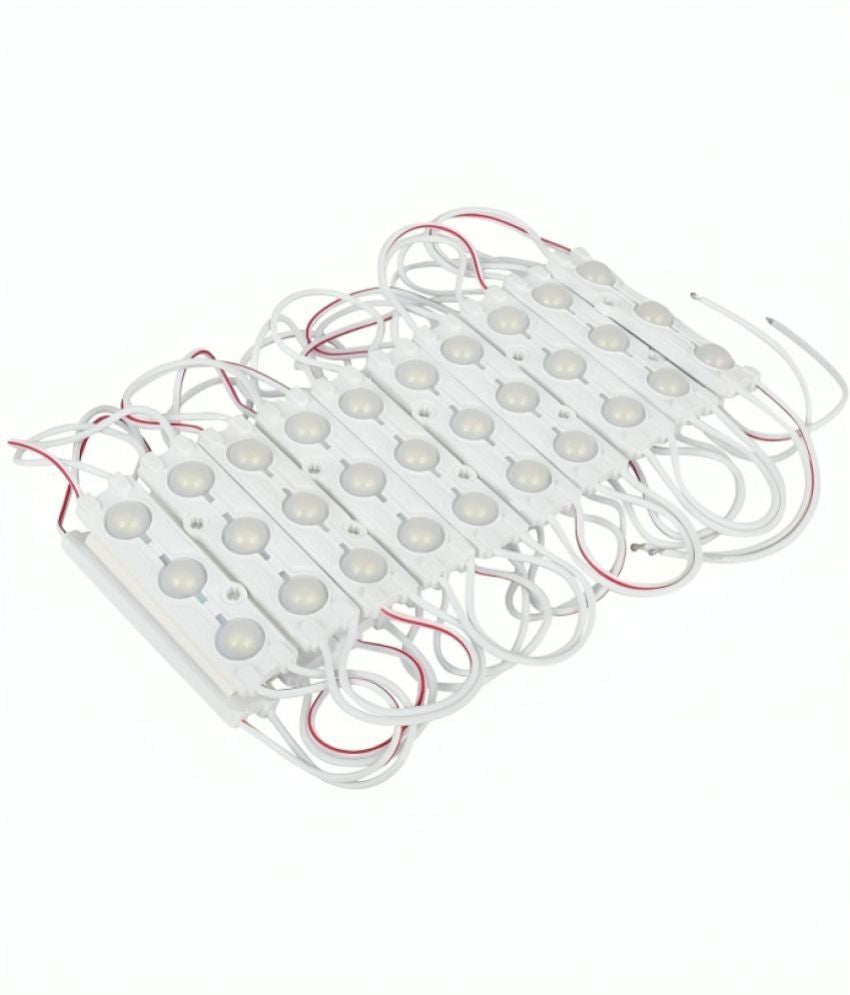 Set of 20 Charkee White 3LED 12V waterproof night lights strips by 7878, ideal for indoor and outdoor lighting.