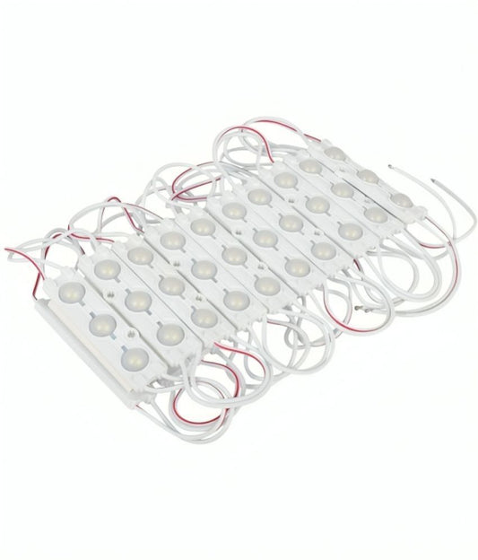Set of 20 Charkee White 3LED 12V waterproof night lights strips by 7878, ideal for indoor and outdoor lighting.