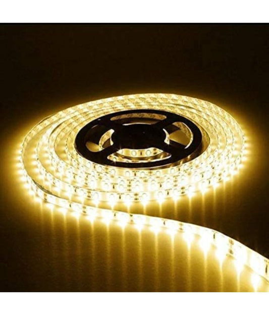 7878 Charkee Yellow 5m warm white LED strip light for night lighting, featuring 120 LEDs for cozy illumination.