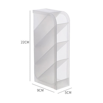 Wukusy plastic multi-storage holder for pens and markers, compact organizer with multiple compartments, ideal for desk or craft storage.
