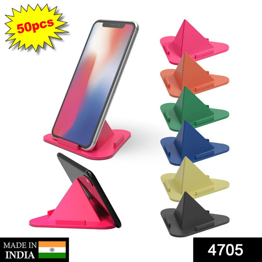 Wukusy Pyramid Mobile Stand with three inclined angles, adjustable mobile accessory holder for hands-free viewing.