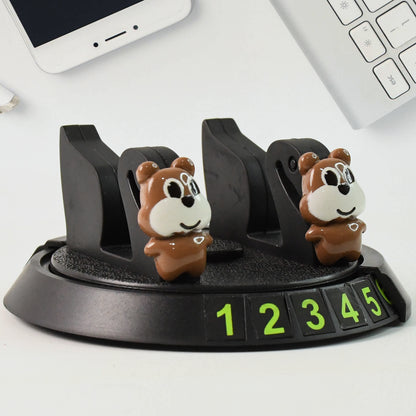 Wukusy multipurpose car dashboard mobile phone holder stand attached to a vehicle dashboard with a phone secured in place
