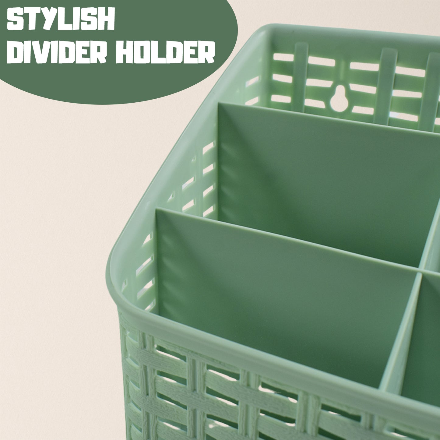 Wukusy Apex Premium Multipurpose Office Divider Holder with 5-section compartments for organizing stationery and office supplies.