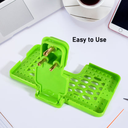 Wukusy multi-purpose wall holder stand for mobile charging, fits in socket, hang device, mix color, 1 piece.