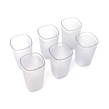 Set of six Wukusy Ganesh Decent Glasses, 350ml each, with intricate Ganesh designs, perfect for elegant beverage serving.