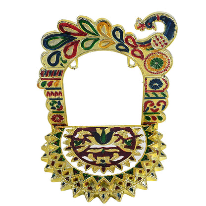 Wukusy Bal Gopal Zula decorative swing for home, office, or restaurant, featuring a premium look in a traditional design.