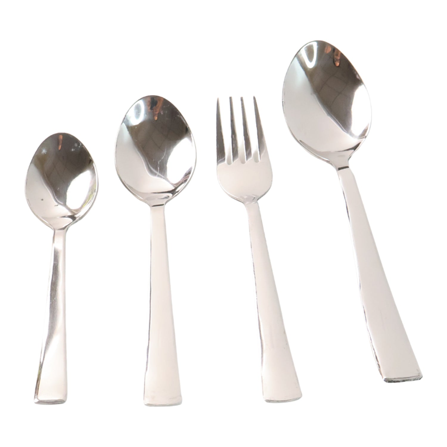 Wukusy Apex Premium Stainless Steel Cutlery 16-piece set with forks, knives, spoons, and teaspoons for home and kitchen use