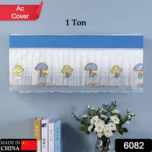 Wukusy 6082 Ac cover for indoor split air conditioner, washable foldable dustproof cover with stylish design for home improvement.