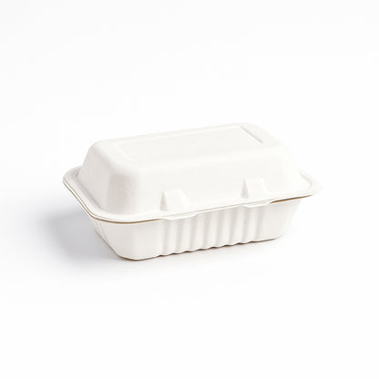 Wukusy Fresheeclamshell compostable food box set with 10 biodegradable bagasse takeaway containers, 9x6x3 inches for home and kitchen use