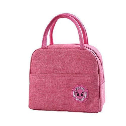 Insulated lunch bag for office and kids by Drpshippr, featuring colorful design and carry handle, ideal for travel and school.