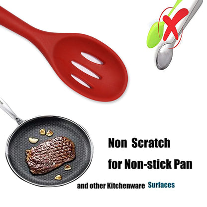 Wukusy 5391 Silicon Non-stick Heat Resistant Kitchen Turner, premium kitchen spatula for flipping and serving food