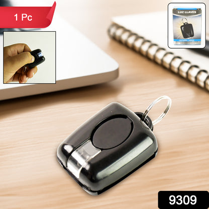 Wukusy mini LED torch keychain with attached keyring, compact and portable for everyday flashlight use