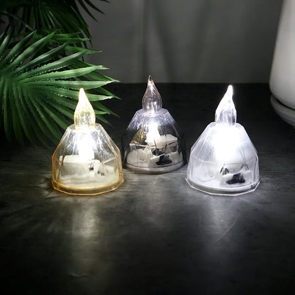 Set of 24 flameless LED tealight candles by Wukusy, used for home decor, with realistic flickering LED flame effects.