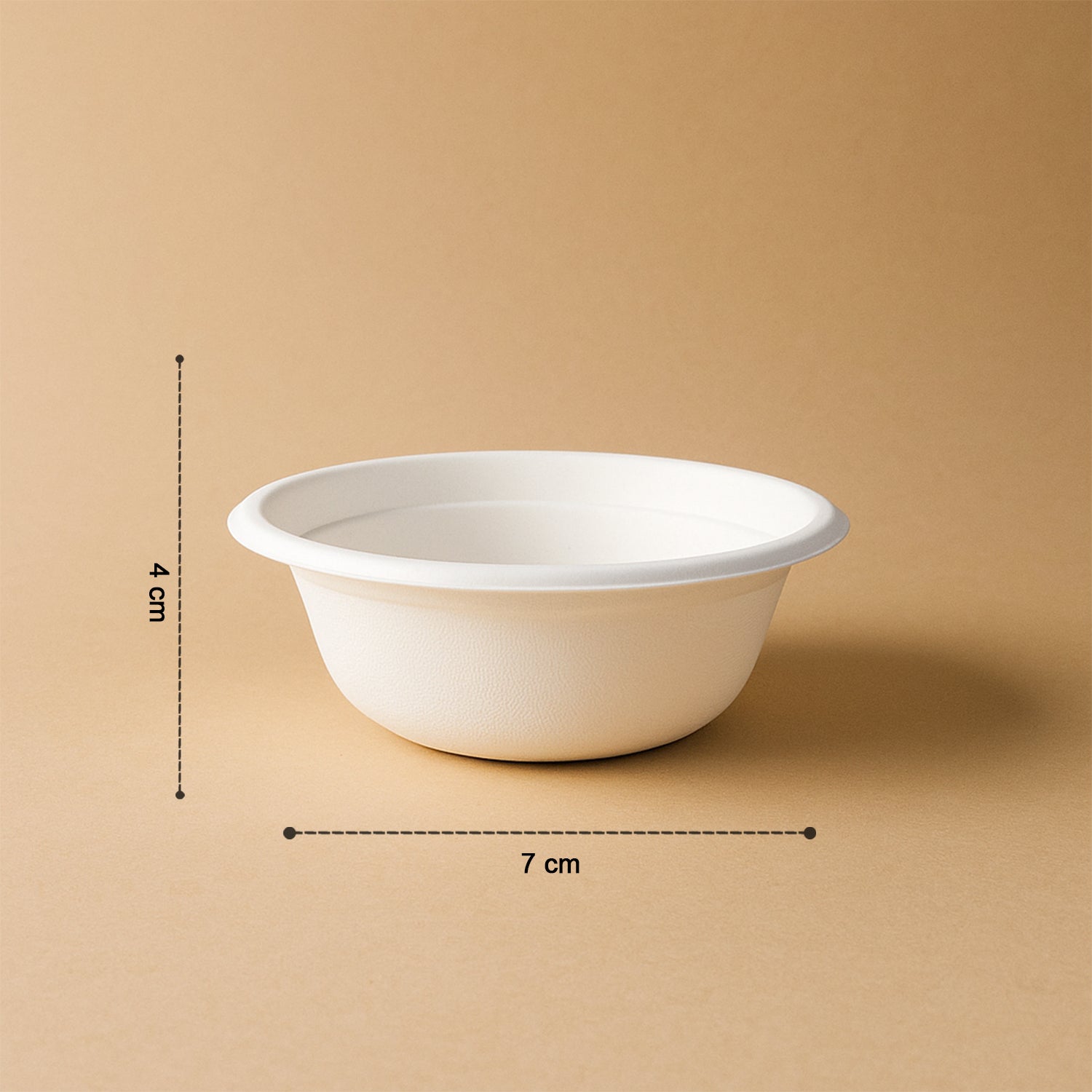 Wukusy Freshee 240ml compostable bagasse bowl with 10 pieces, eco-friendly disposable kitchenware for home use