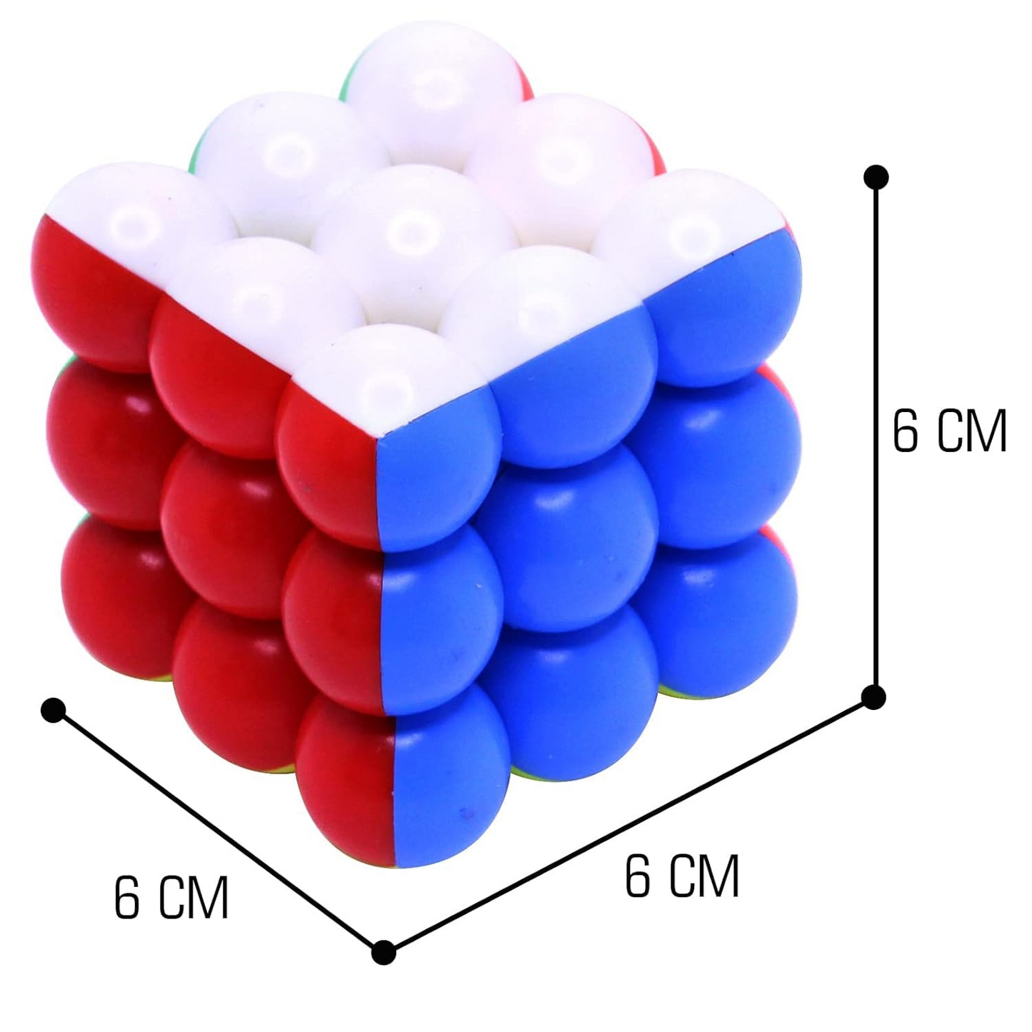 Colorful Speed Ball Cube toy by Wukusy, a vibrant puzzle cube designed for fun and mental challenge.