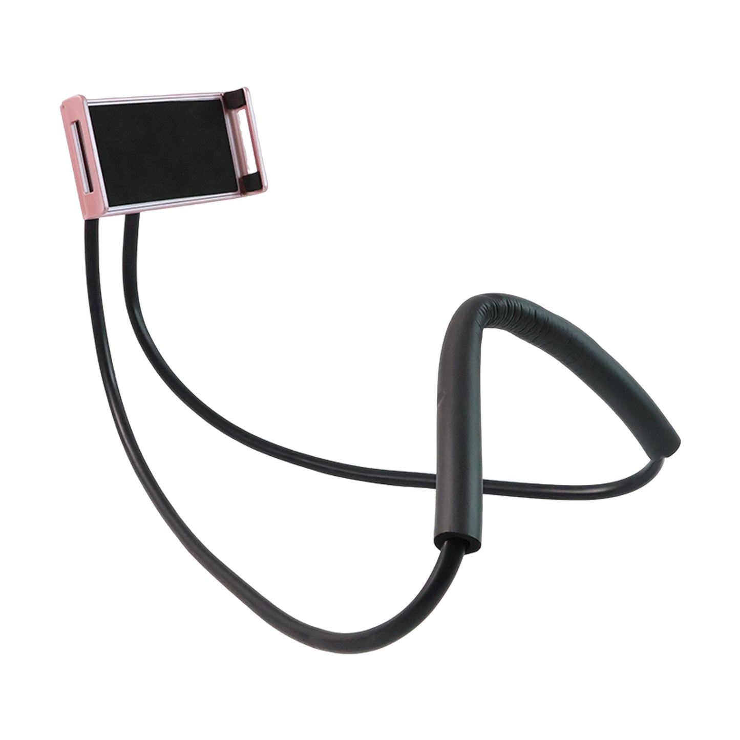 Wukusy neck phone holder and desktop lazy stand showing a flexible mount for smartphones on a white background