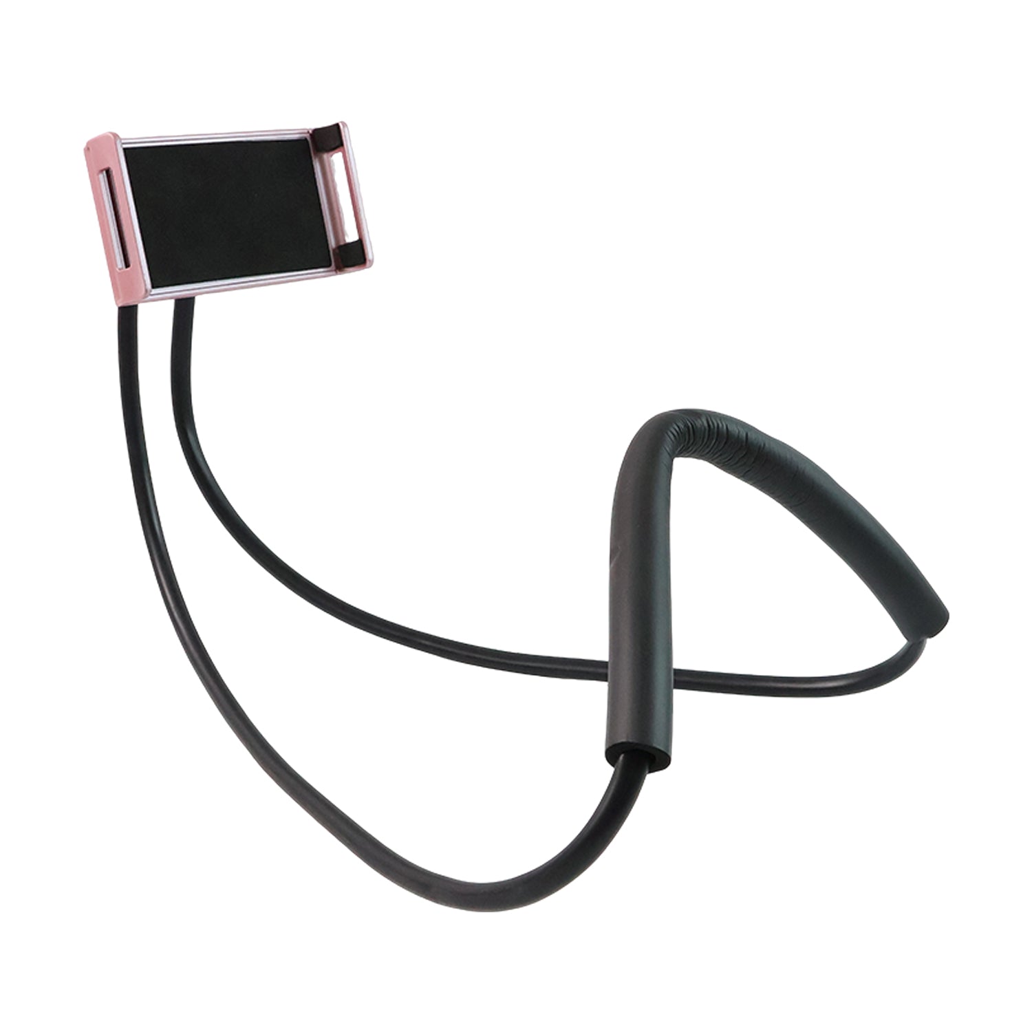 Wukusy neck phone holder and desktop lazy stand showing a flexible mount for smartphones on a white background