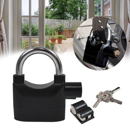 Wukusy plastic waterproof siren alarm lock with three keys, used for home security and improvement.