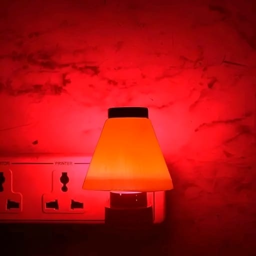 Multicolor Charkee 0.5W 4-piece LED night light bulbs, compact and energy-efficient lighting for nighttime illumination.