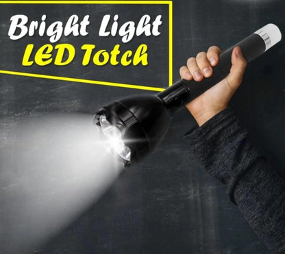 Black Charkee 40W rechargeable LED flashlight with long 1km range and lamp mode, designed for emergency safety lighting.