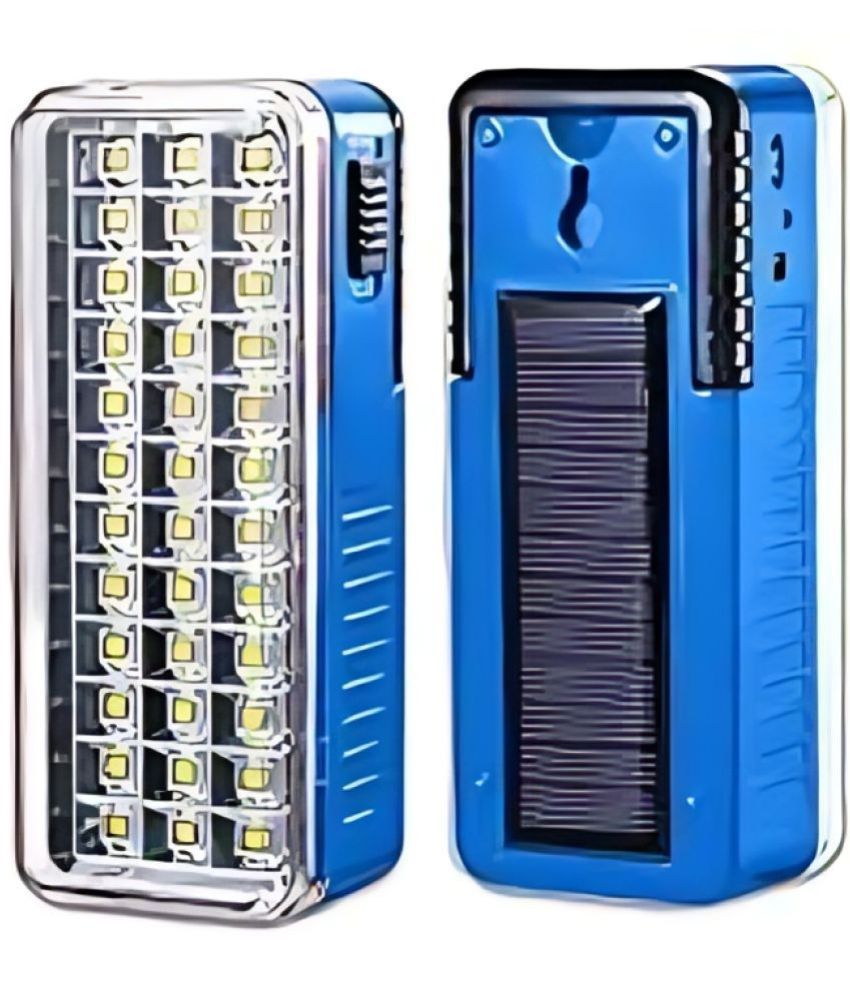 Charkee 9W 36-LED rechargeable emergency lantern in white, portable emergency light with handle and battery indicator.