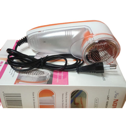 Orange Charkee lint remover for clothes, woolen fuzz shaver, compact lint shaver from brand 8354, with a sleek design.