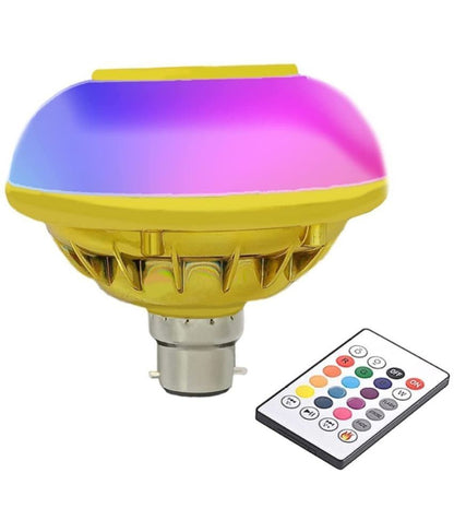 Multicolor Bluetooth speaker night light by 8354 featuring music, bulb light, and remote control for ambient lighting and sound.