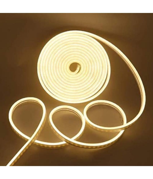 Off-white Charkee 5m gold steady strip rice night lights, flexible decorative lighting for cozy ambiance, branded 8354.