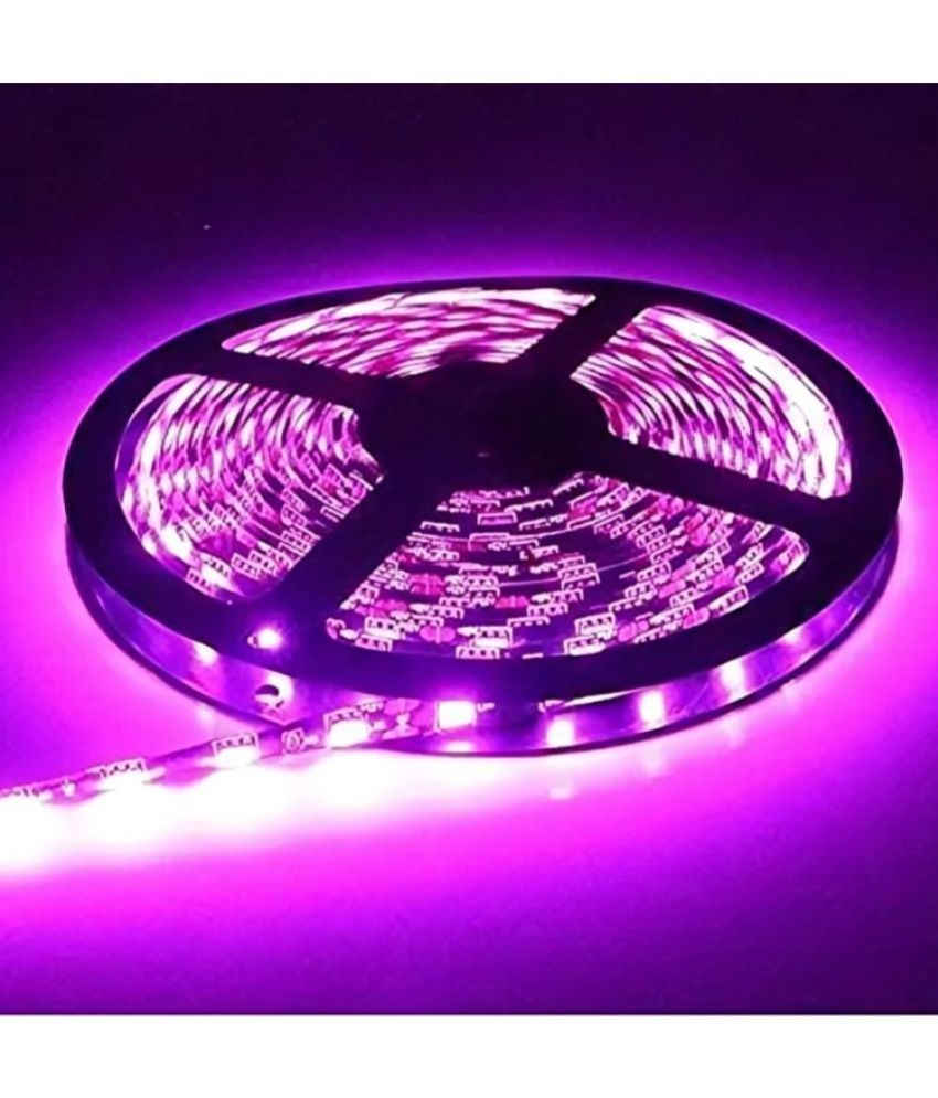 Pink Charkee RGB LED strip light night light, flexible waterproof tape, safe ribbon pack for colorful ambient lighting.