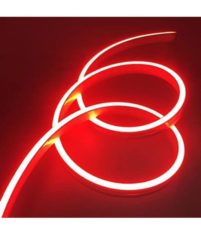 Red Charkee Rope Light by 8354, 5-meter silicon LED night light, waterproof, flexible for indoor and outdoor festival decoration.