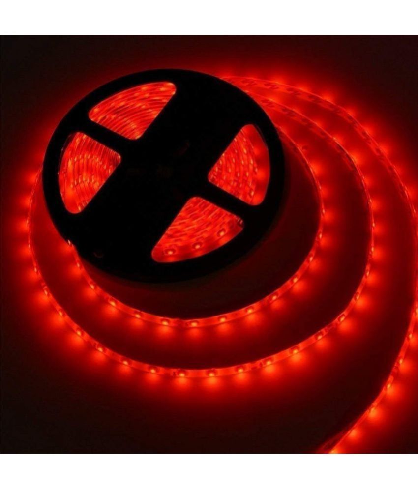 Charkee Red Steady Strip Rice Night Lights in a pack of 1, featuring a vibrant red color and steady illumination.