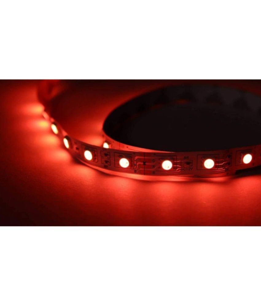 Red Charkee Night Lights in a steady strip design, ideal for ambient lighting and decorative use in homes.