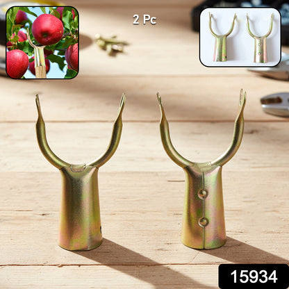 Wukusy Fruit Plucking Tool Head Set with two durable plastic heads for harvesting apples and other fruits.