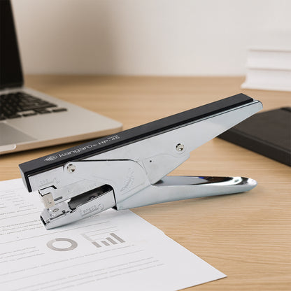 Wukusy Kangaro HP-45 heavy duty plier stapler with metal body, designed for durable stapling tasks in various office or industrial settings.